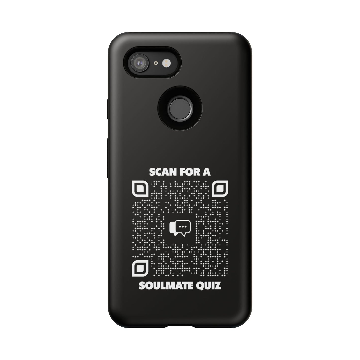 Dating – Tough Case – Black – Scan for a Soulmate Quiz - QR NATION
