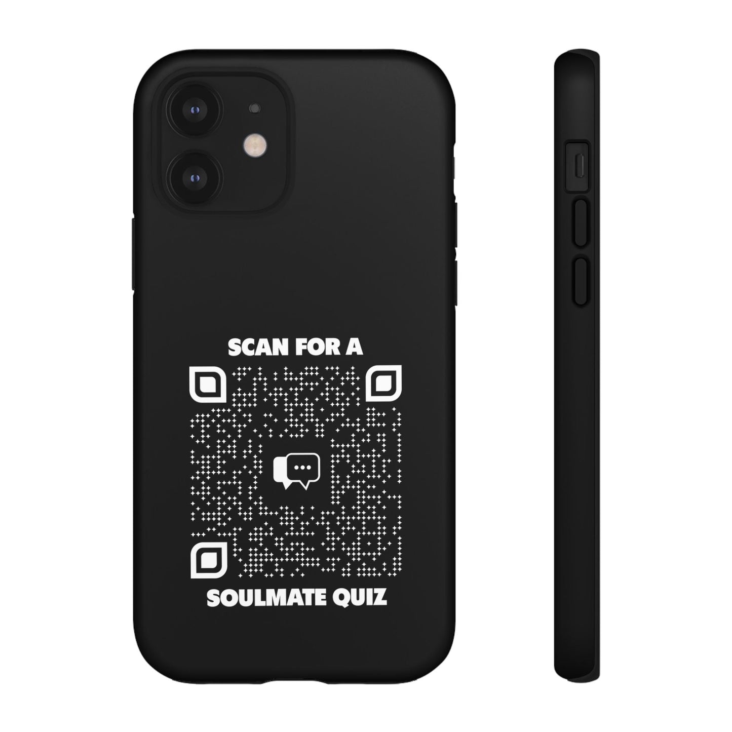 Dating – Tough Case – Black – Scan for a Soulmate Quiz - QR NATION