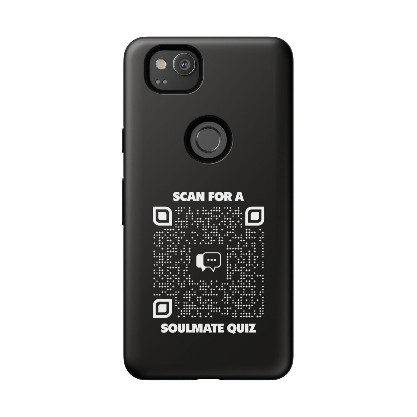 Dating – Tough Case – Black – Scan for a Soulmate Quiz - QR NATION