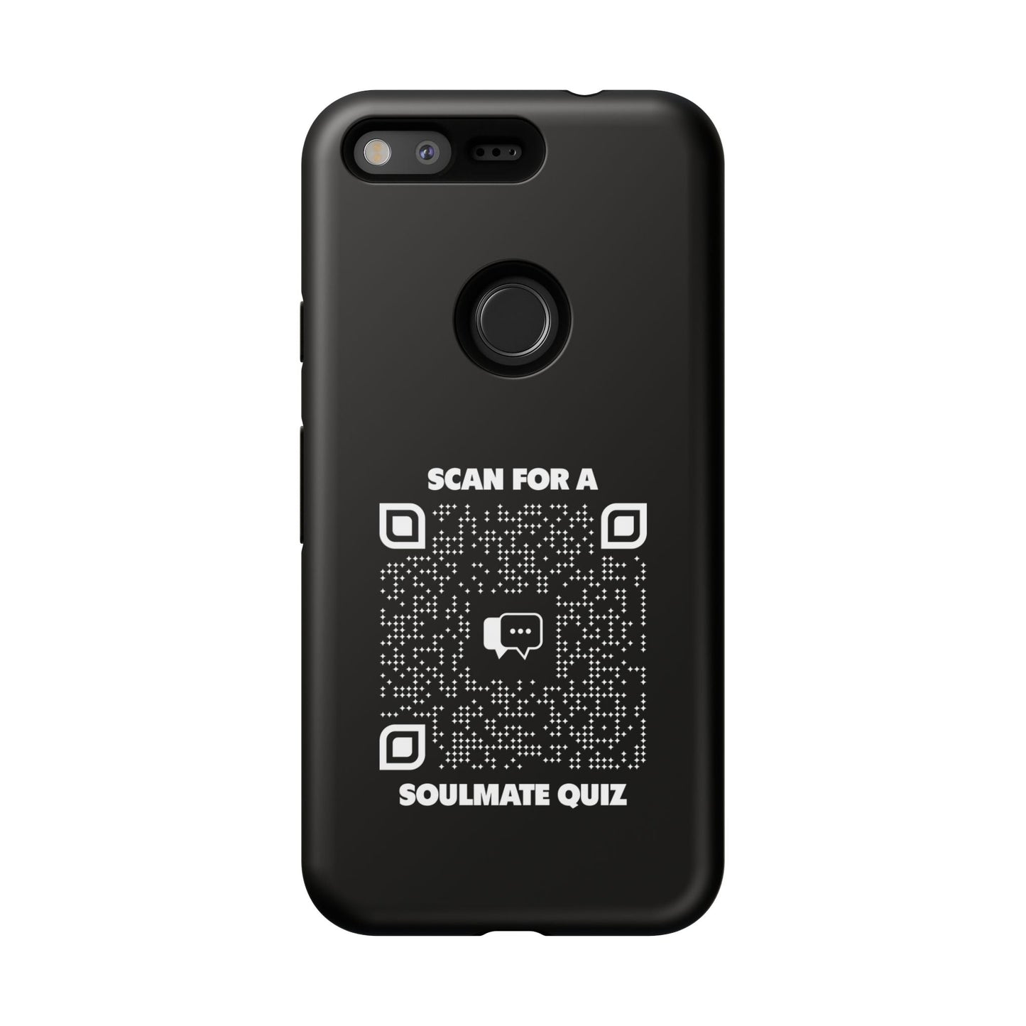 Dating – Tough Case – Black – Scan for a Soulmate Quiz - QR NATION