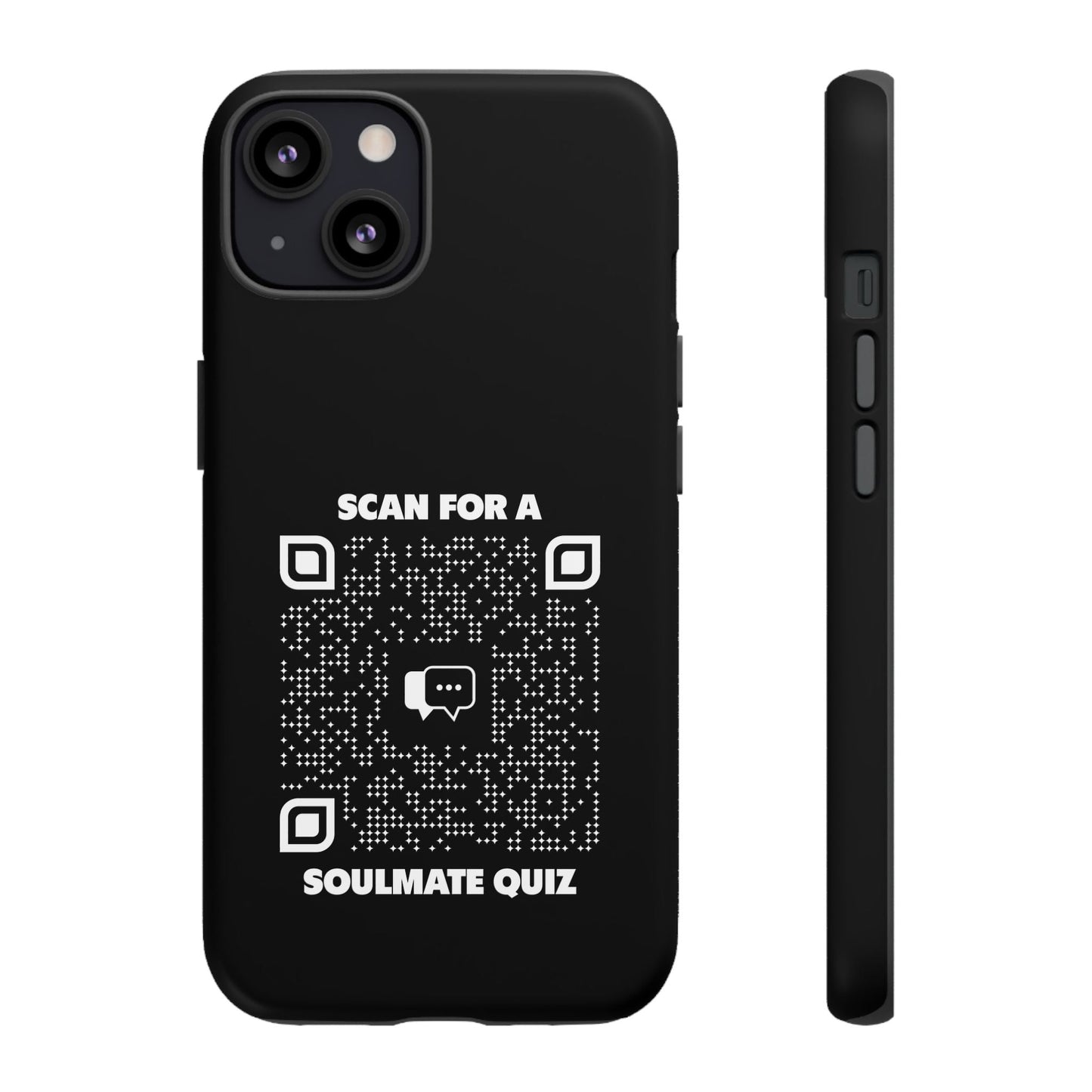 Dating – Tough Case – Black – Scan for a Soulmate Quiz - QR NATION