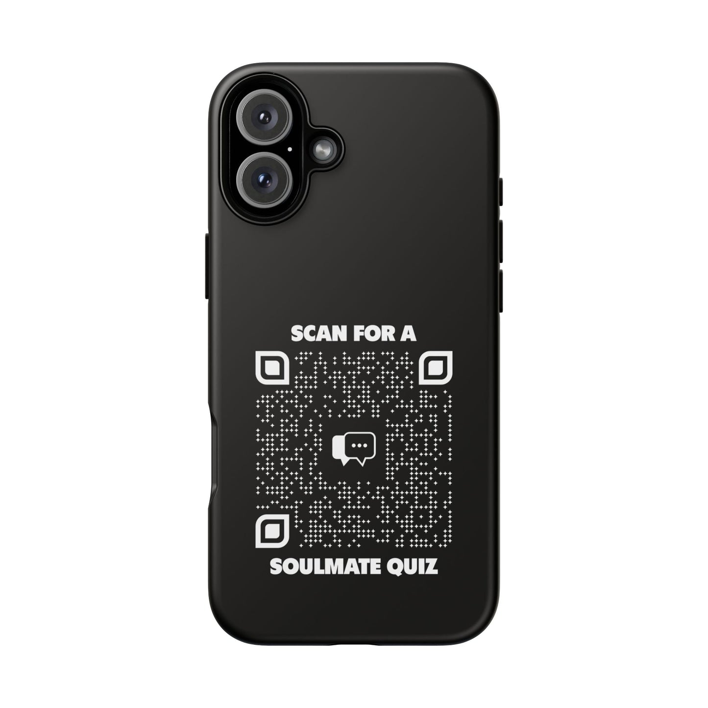 Dating – Tough Case – Black – Scan for a Soulmate Quiz - QR NATION