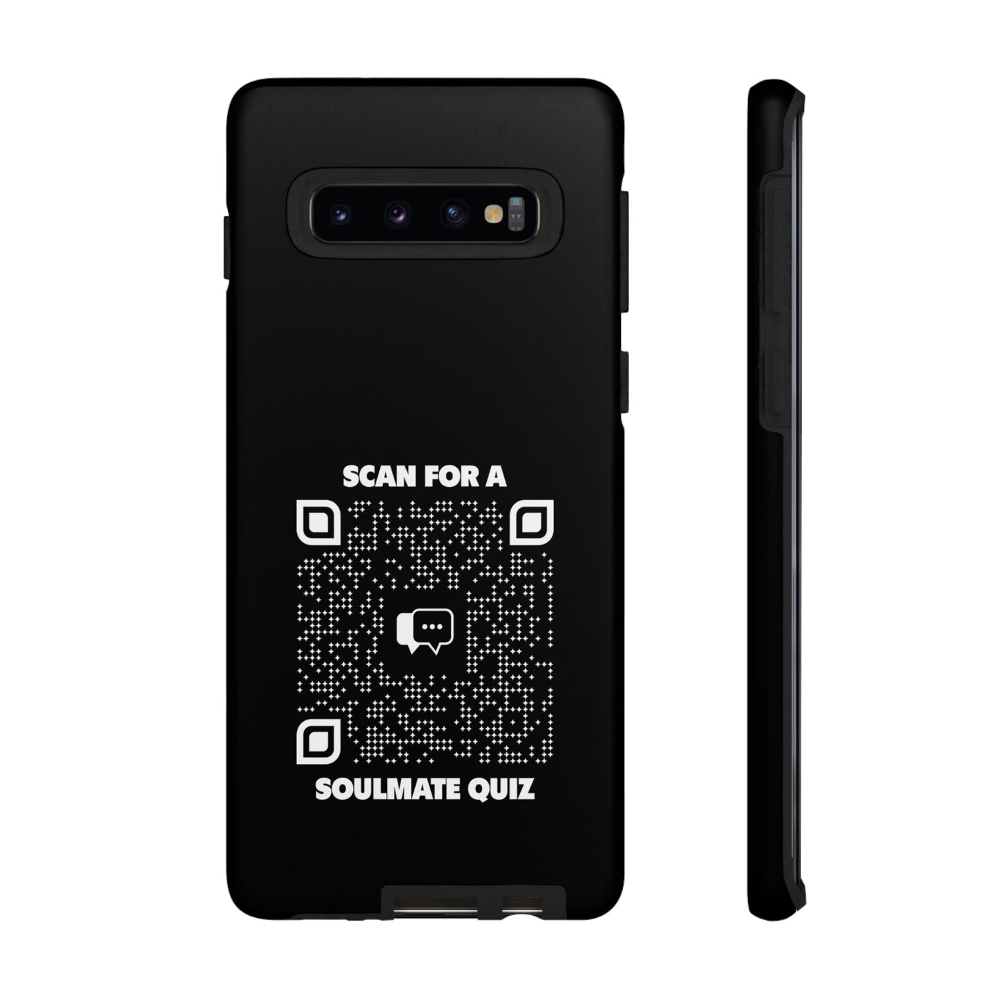 Dating – Tough Case – Black – Scan for a Soulmate Quiz - QR NATION