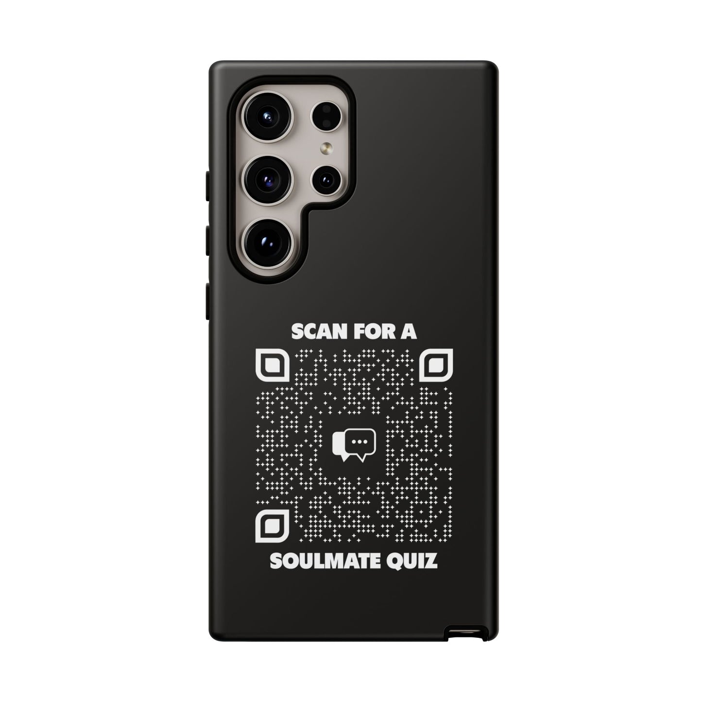 Dating – Tough Case – Black – Scan for a Soulmate Quiz - QR NATION