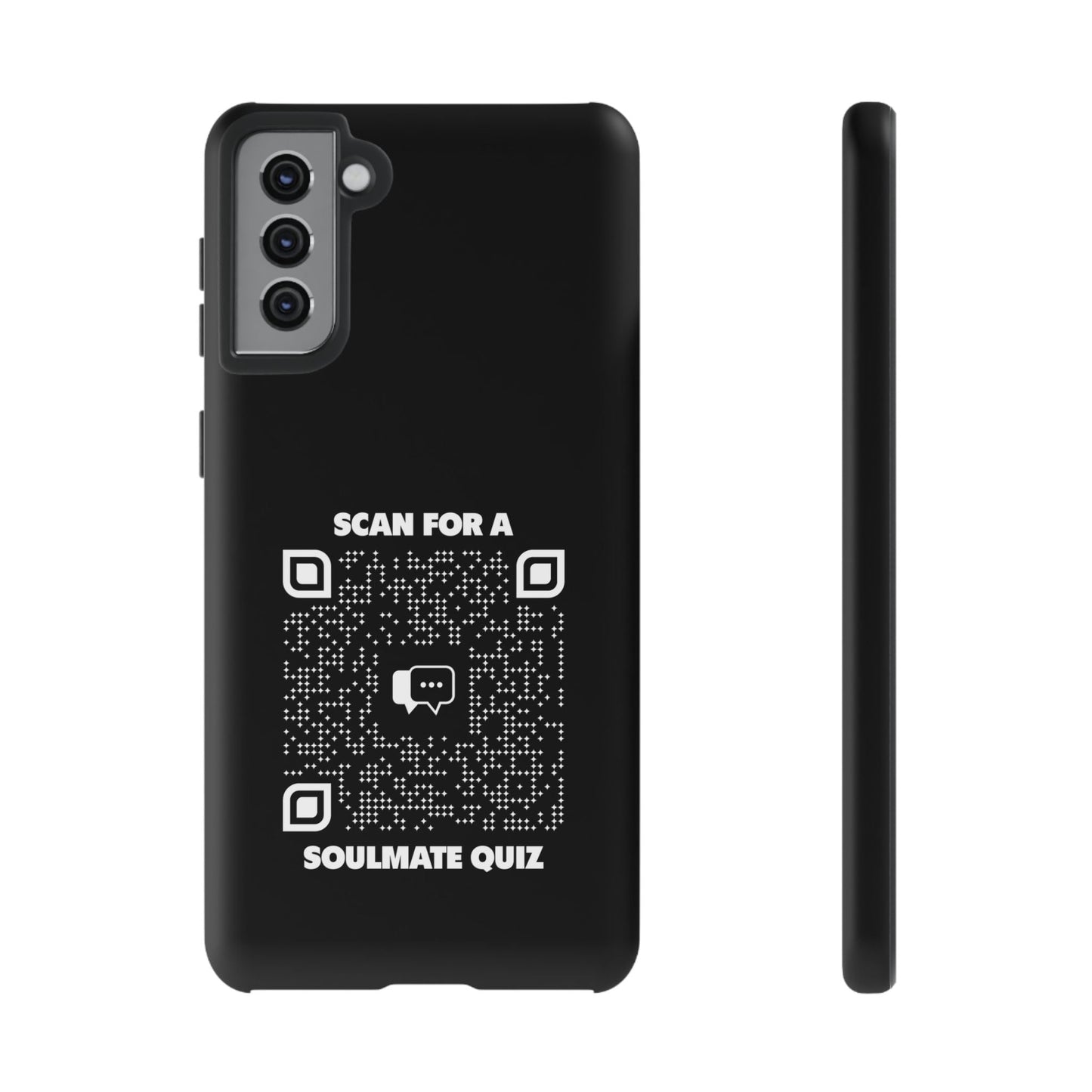 Dating – Tough Case – Black – Scan for a Soulmate Quiz - QR NATION