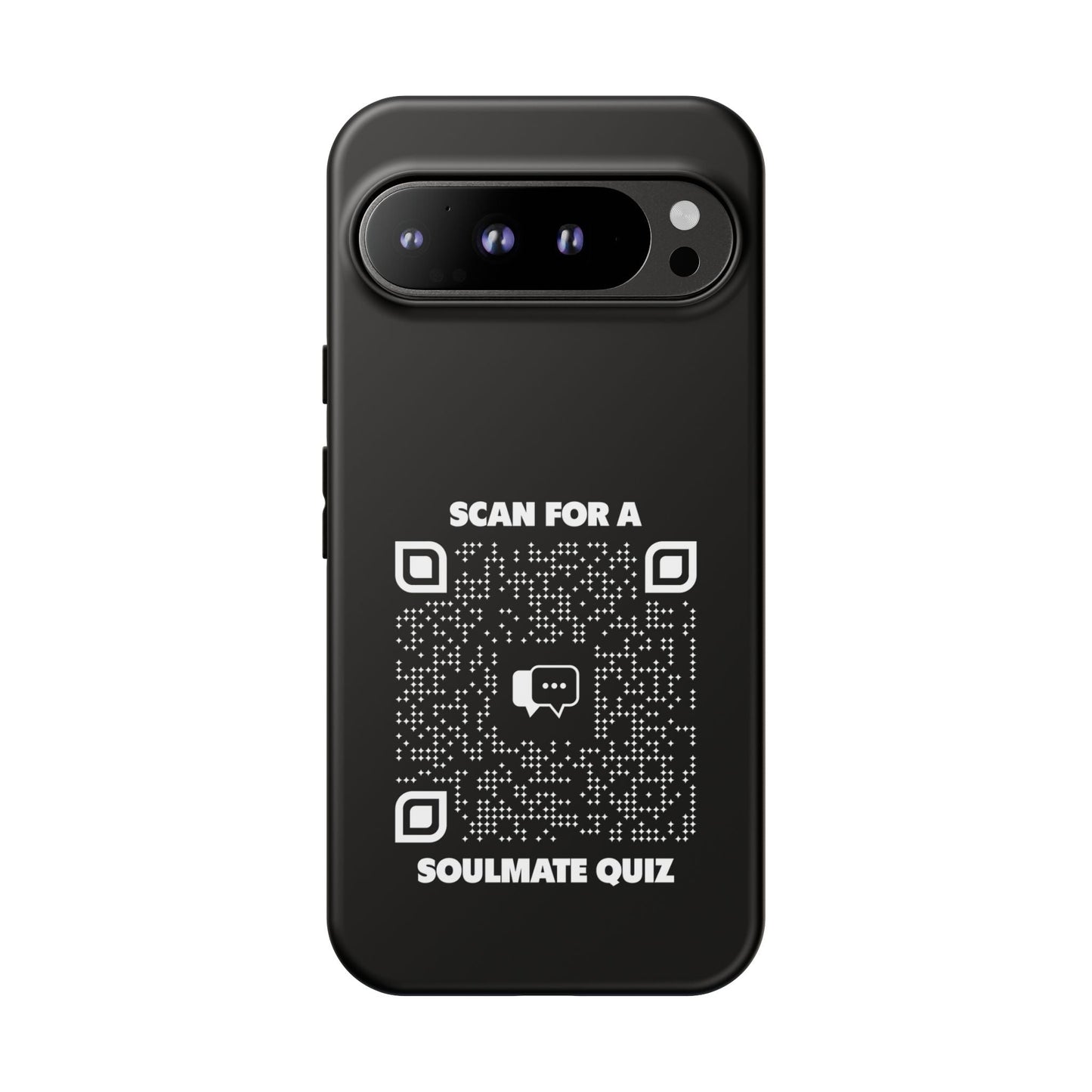 Dating – Tough Case – Black – Scan for a Soulmate Quiz - QR NATION