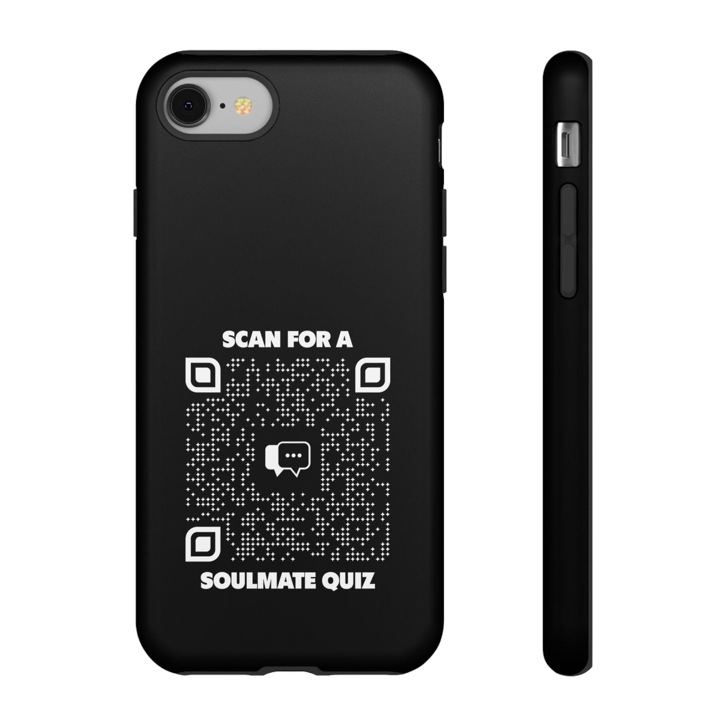 Dating – Tough Case – Black – Scan for a Soulmate Quiz - QR NATION