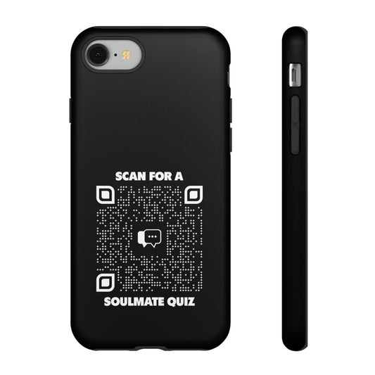 Dating – Tough Case – Black – Scan for a Soulmate Quiz - QR NATION
