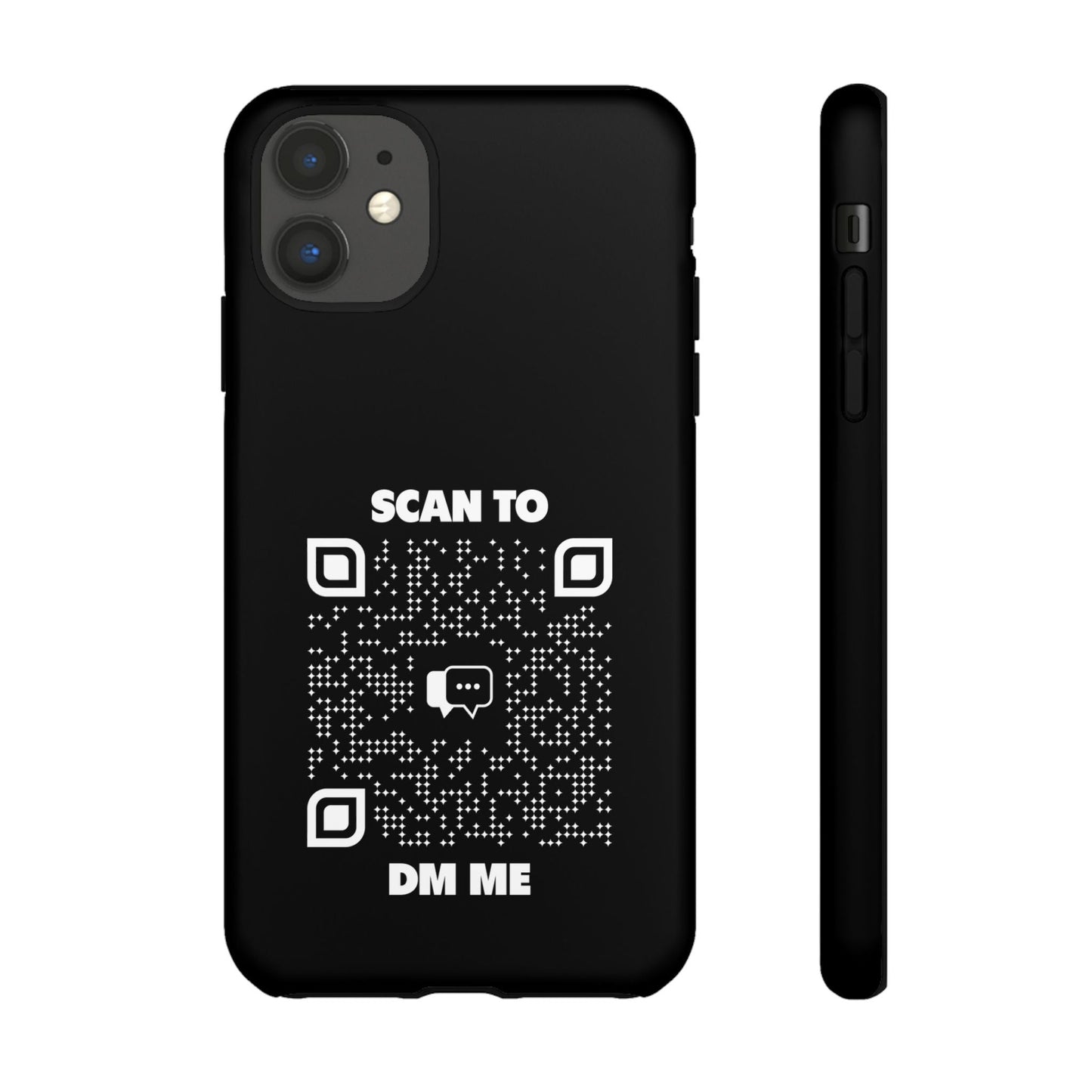 Dating – Tough Case – Black – Scan to DM Me - QR NATION