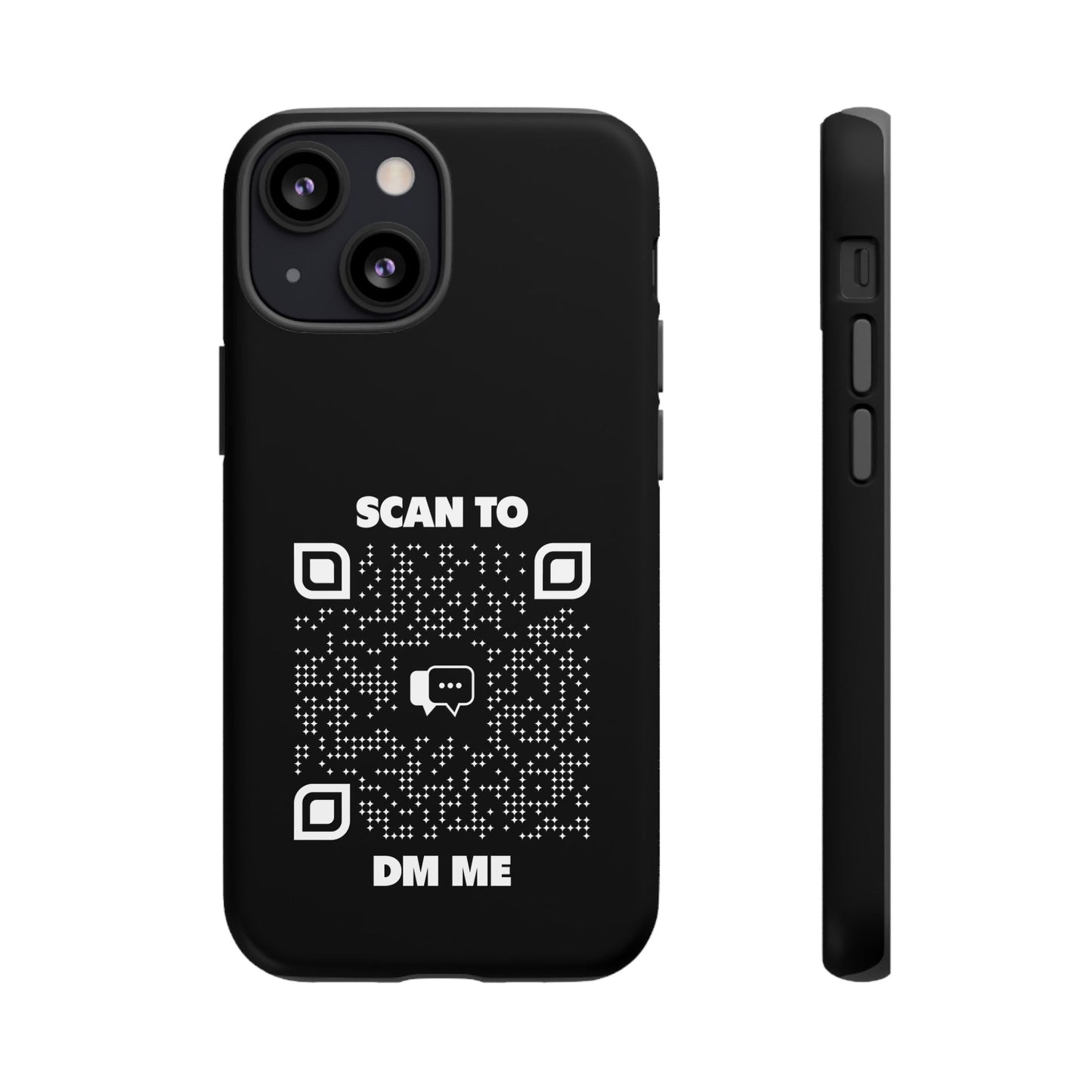 Dating – Tough Case – Black – Scan to DM Me - QR NATION