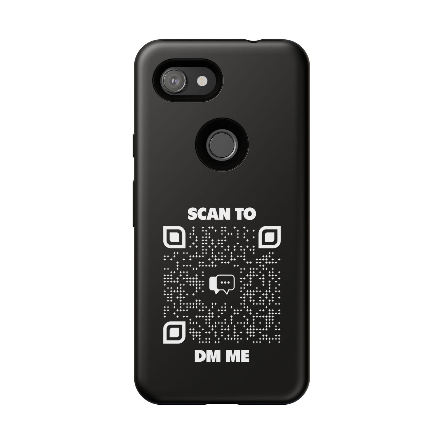 Dating – Tough Case – Black – Scan to DM Me - QR NATION