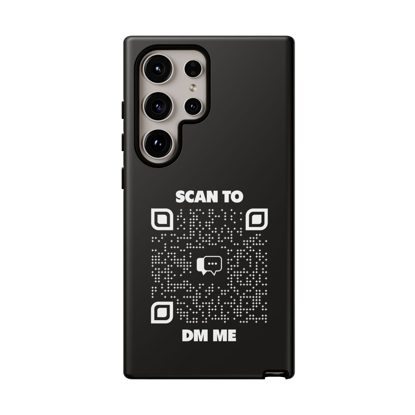 Dating – Tough Case – Black – Scan to DM Me - QR NATION