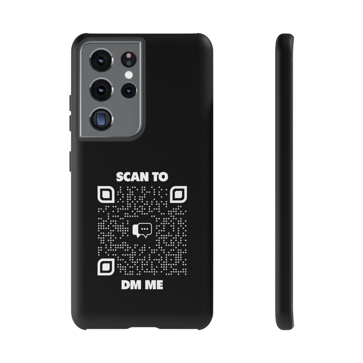 Dating – Tough Case – Black – Scan to DM Me - QR NATION