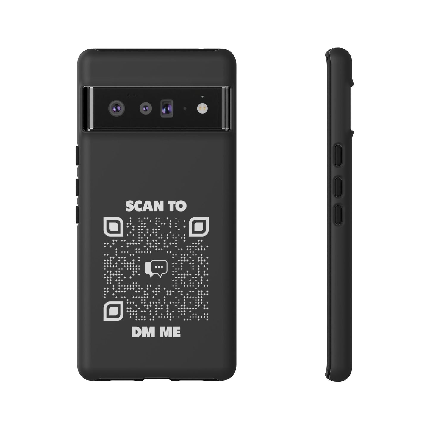 Dating – Tough Case – Black – Scan to DM Me - QR NATION