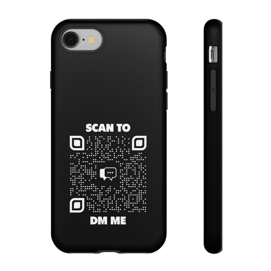 Dating – Tough Case – Black – Scan to DM Me - QR NATION