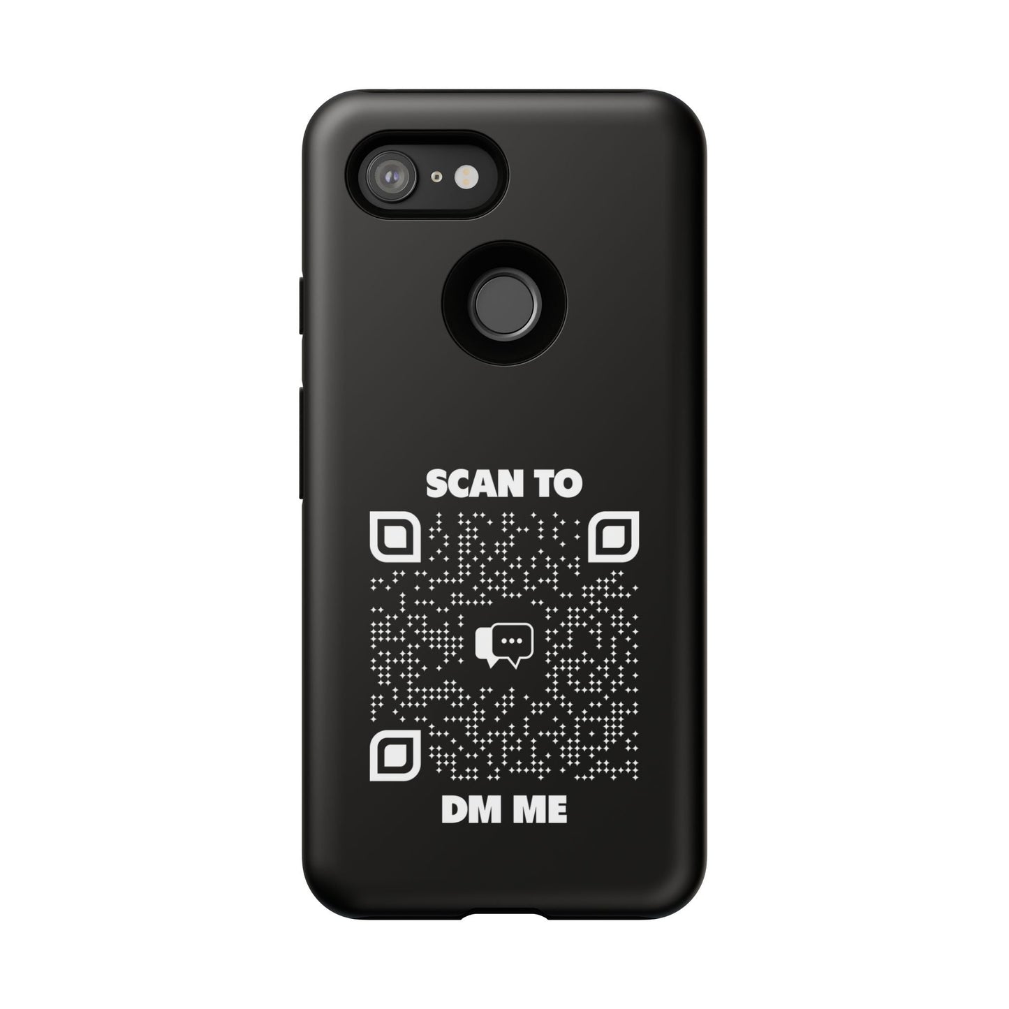 Dating – Tough Case – Black – Scan to DM Me - QR NATION