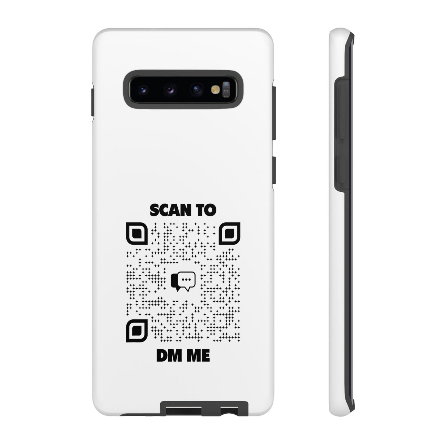 Dating – Tough Case – Black – Scan to DM Me - QR NATION