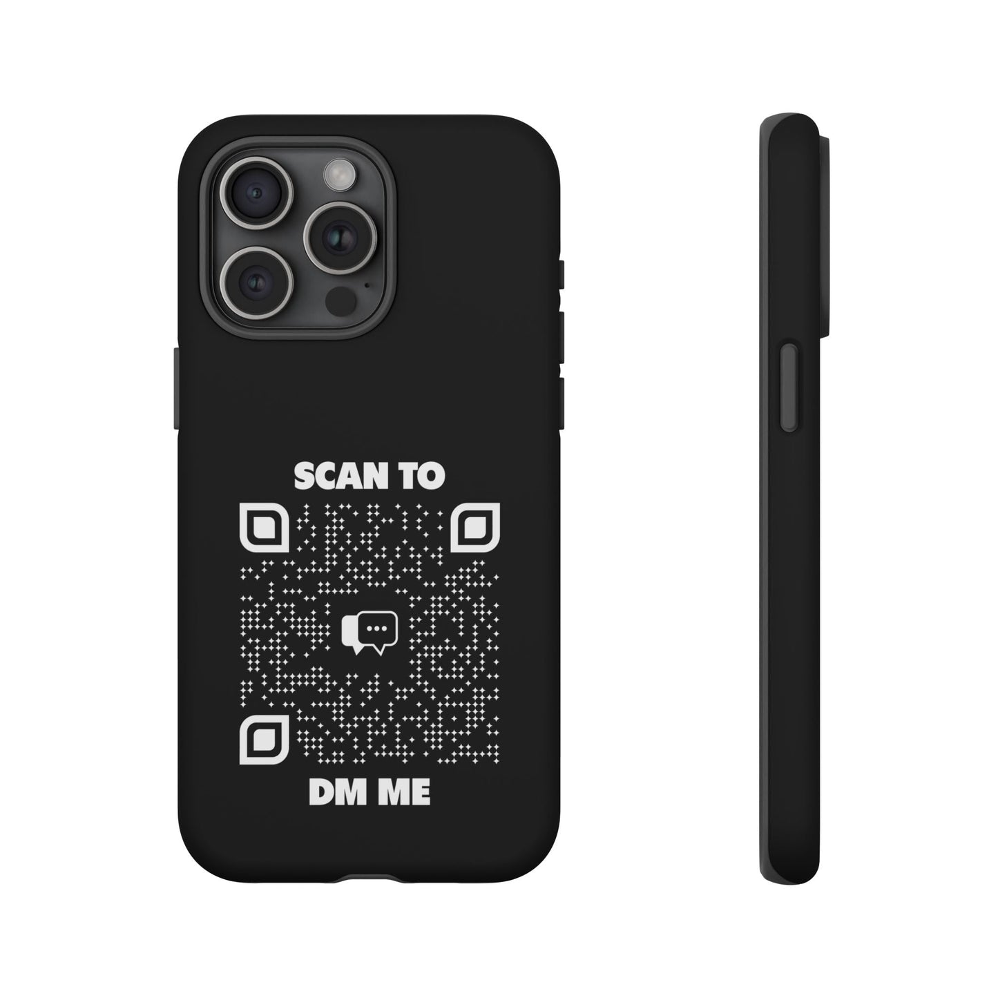 Dating – Tough Case – Black – Scan to DM Me - QR NATION