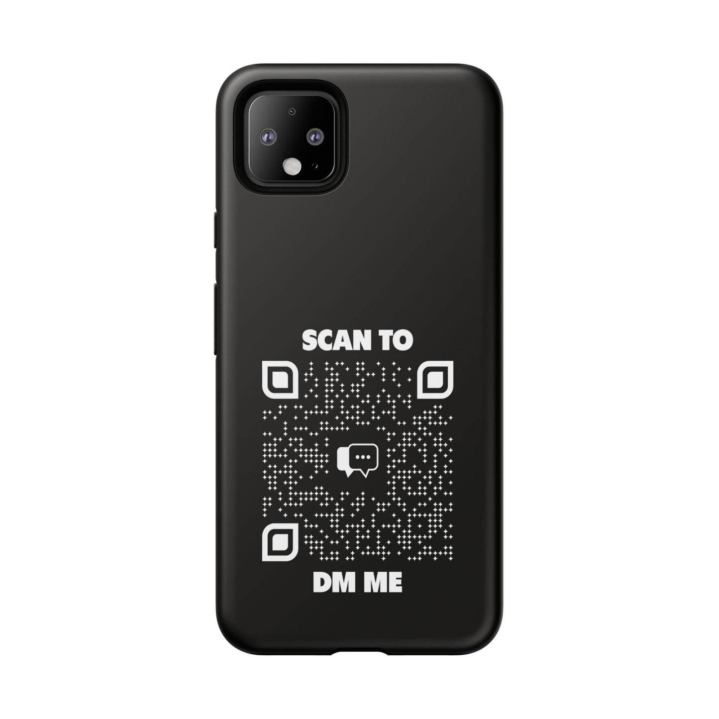Dating – Tough Case – Black – Scan to DM Me - QR NATION