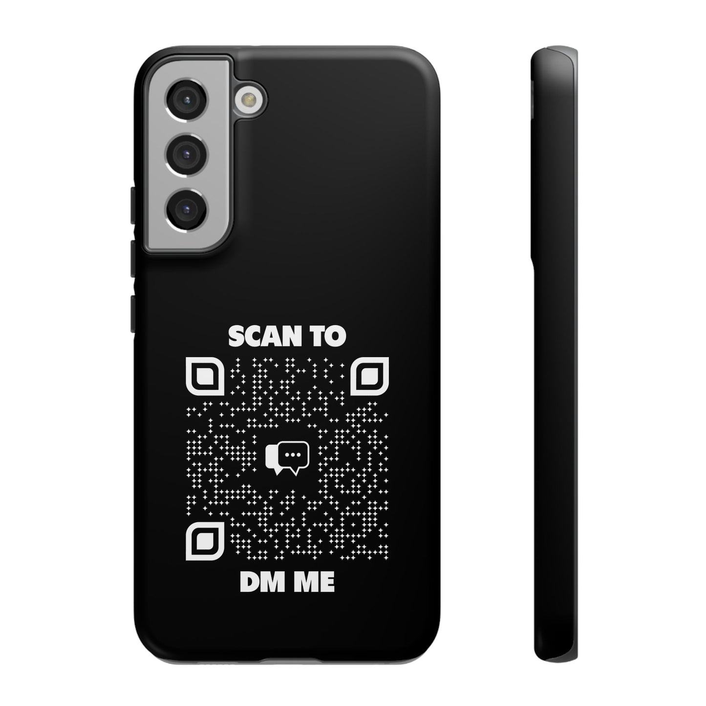 Dating – Tough Case – Black – Scan to DM Me - QR NATION