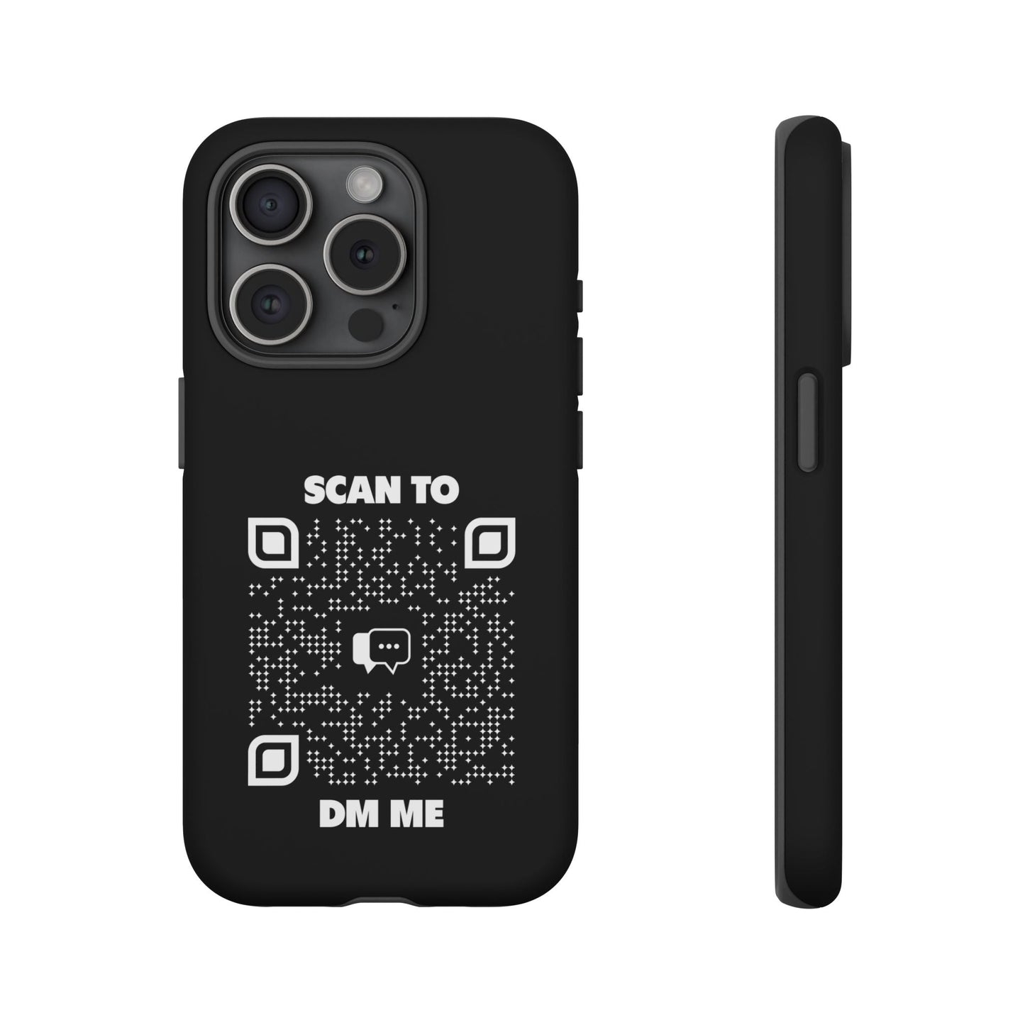 Dating – Tough Case – Black – Scan to DM Me - QR NATION