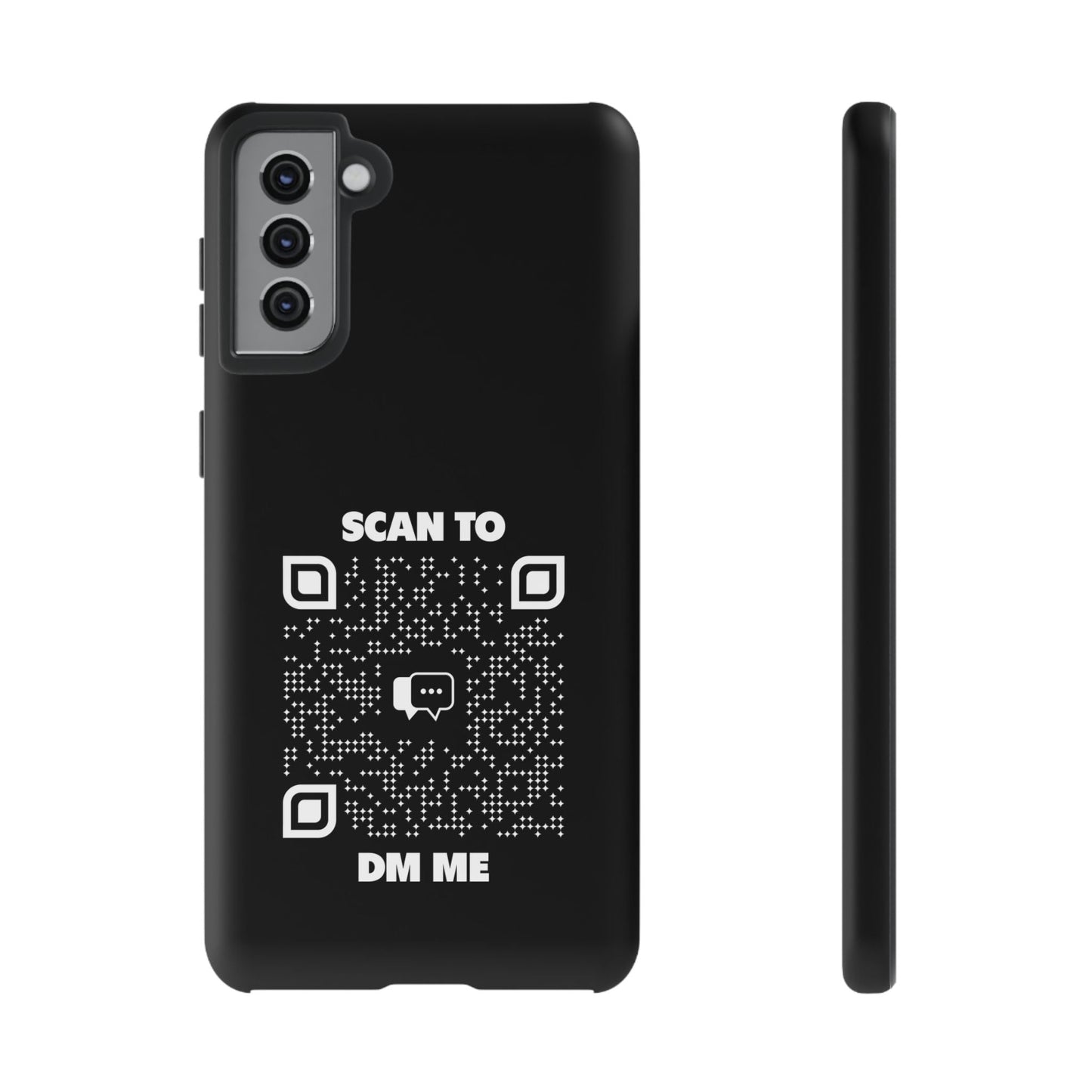 Dating – Tough Case – Black – Scan to DM Me - QR NATION