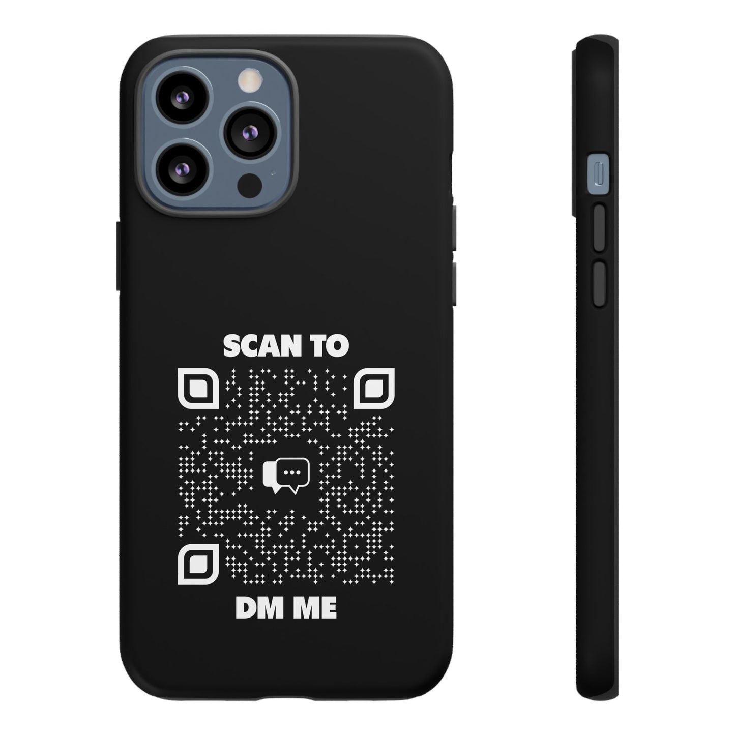 Dating – Tough Case – Black – Scan to DM Me - QR NATION