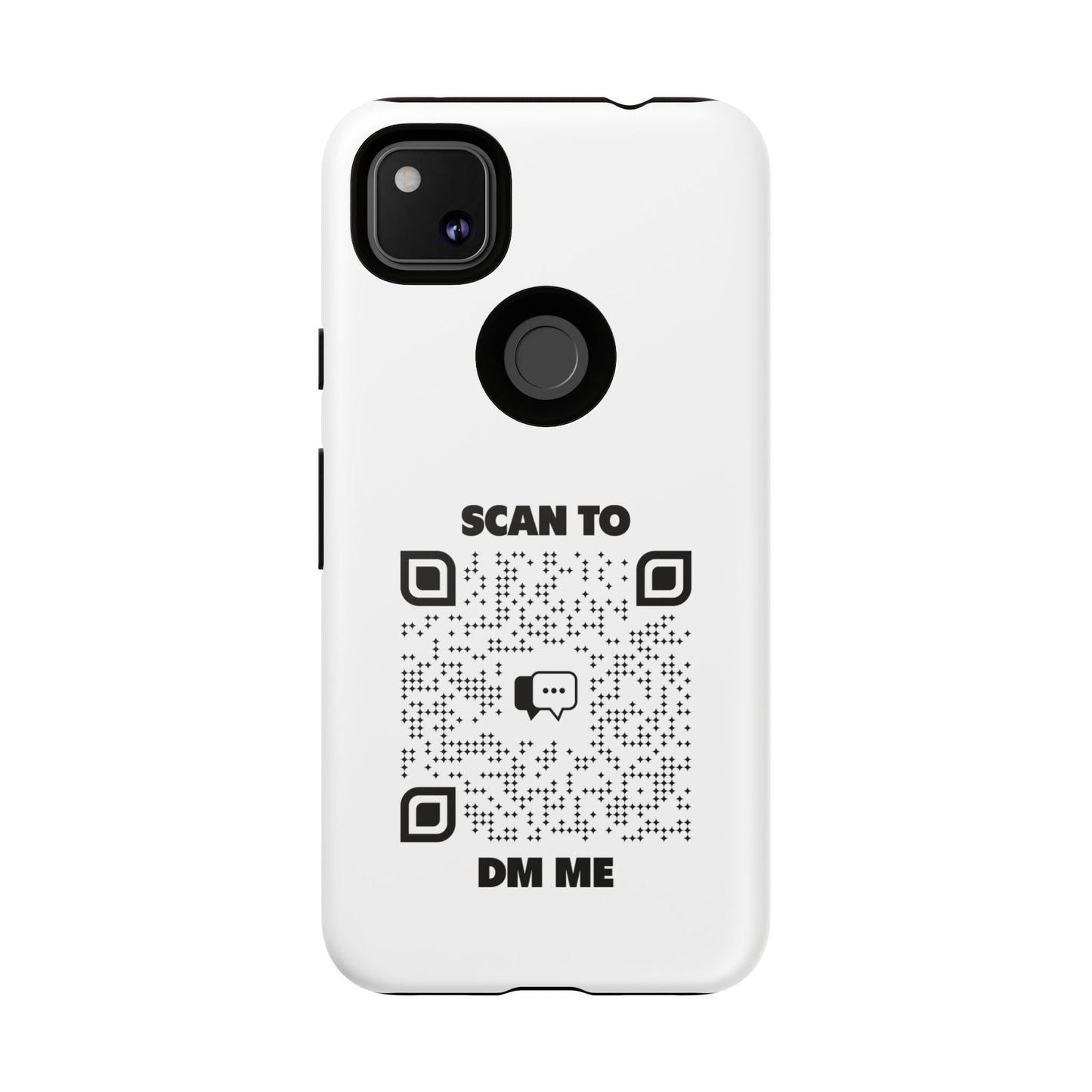 Dating – Tough Case – Black – Scan to DM Me - QR NATION