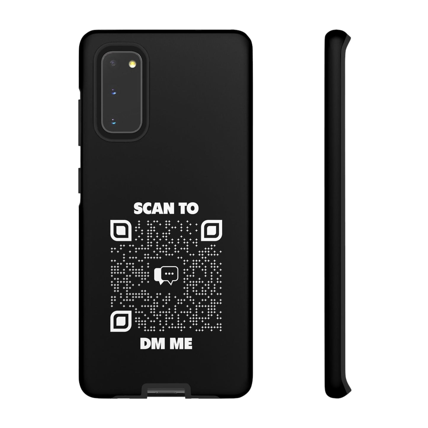 Dating – Tough Case – Black – Scan to DM Me - QR NATION
