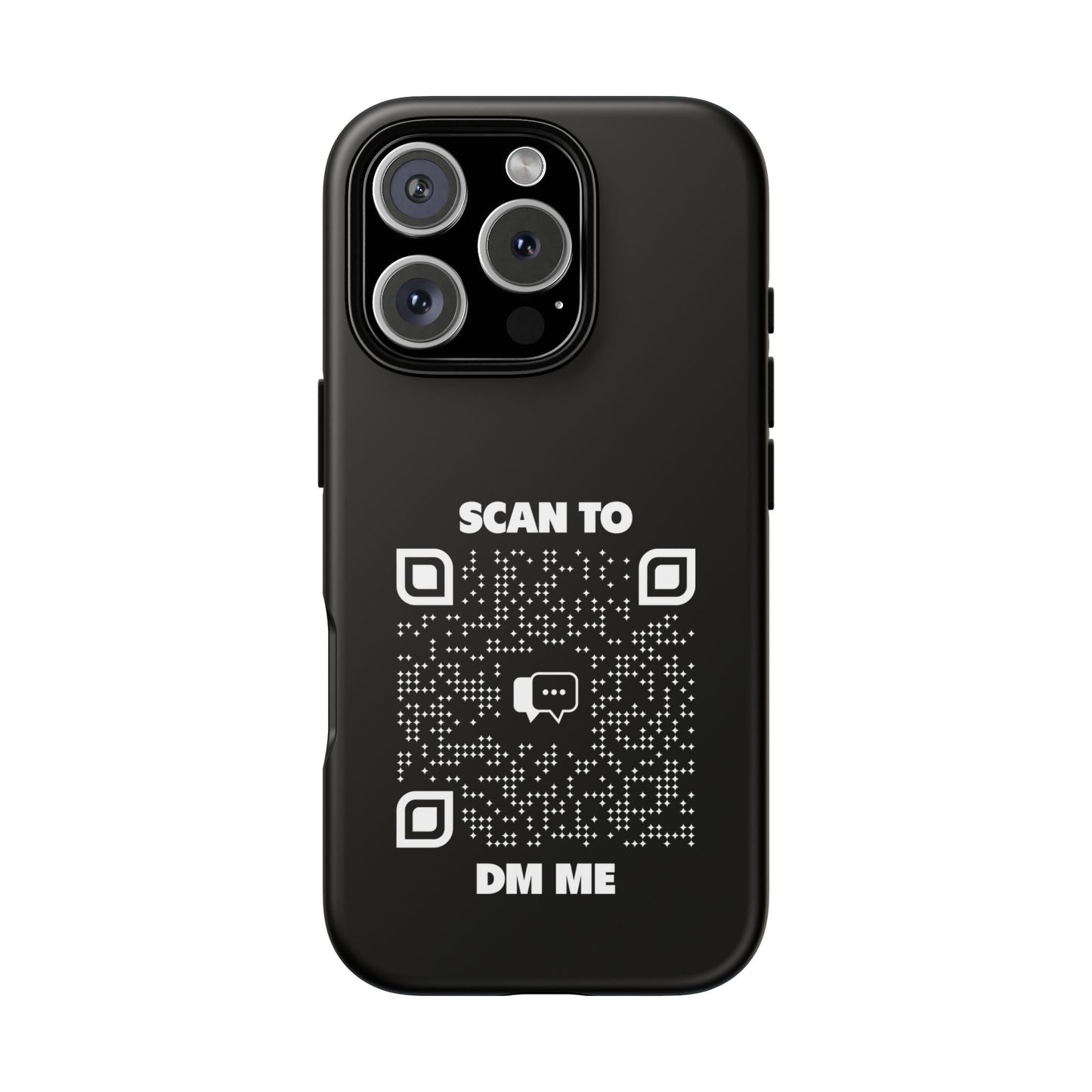 Dating – Tough Case – Black – Scan to DM Me - QR NATION