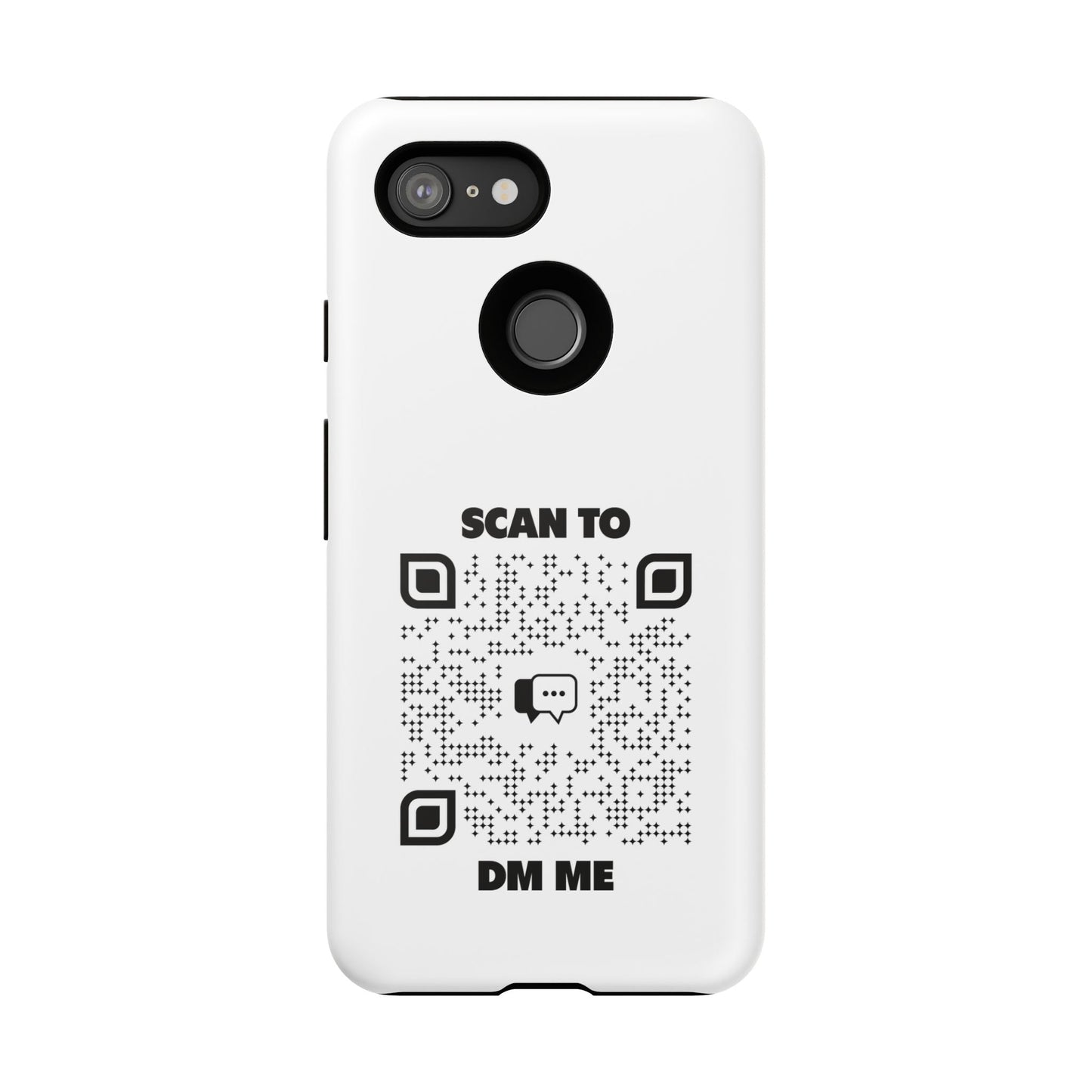 Dating – Tough Case – Black – Scan to DM Me - QR NATION