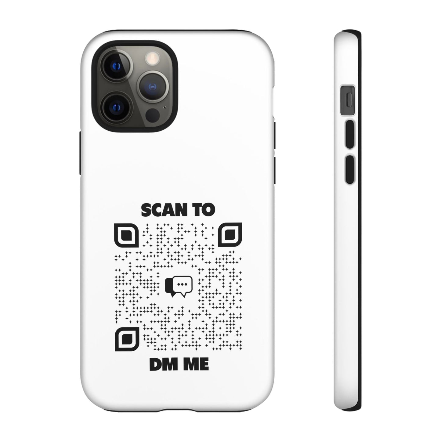 Dating – Tough Case – Black – Scan to DM Me - QR NATION