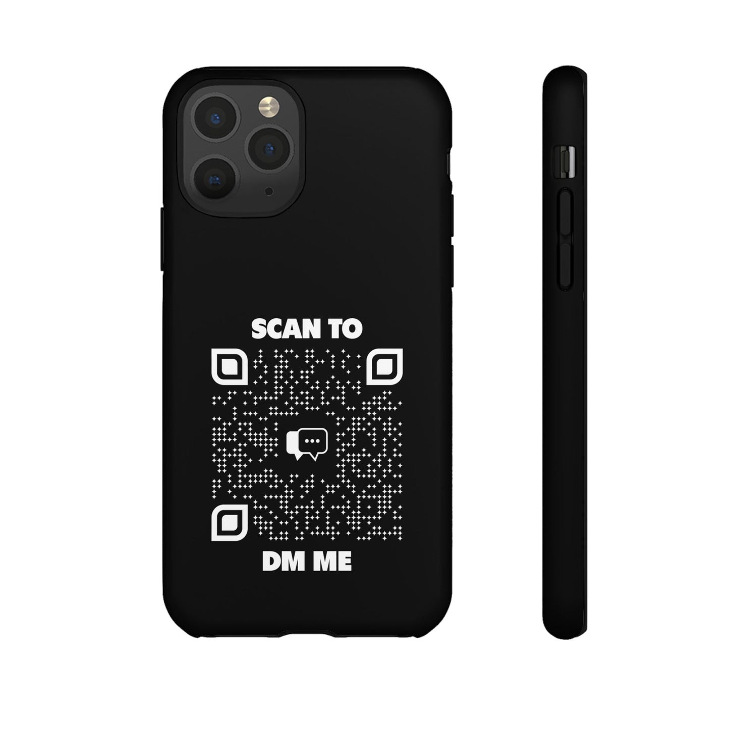 Dating – Tough Case – Black – Scan to DM Me - QR NATION