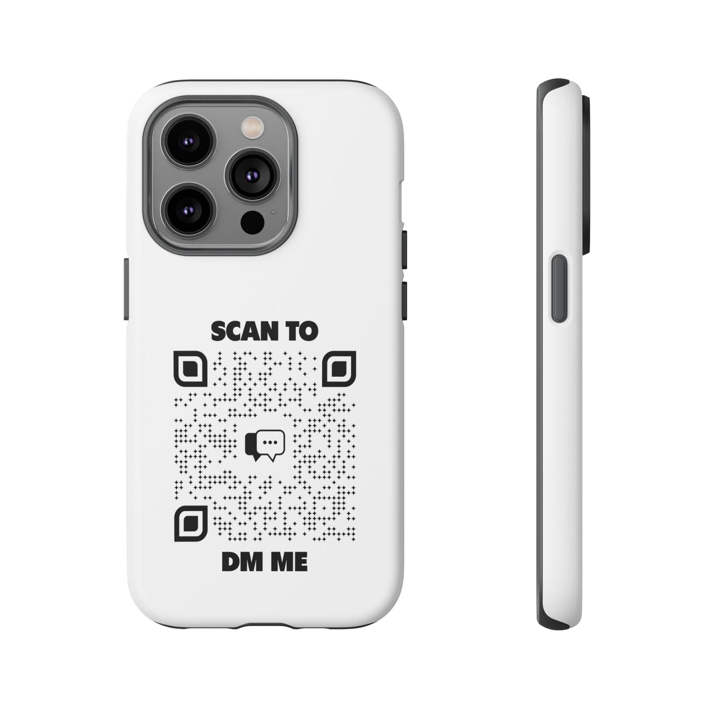 Dating – Tough Case – Black – Scan to DM Me - QR NATION