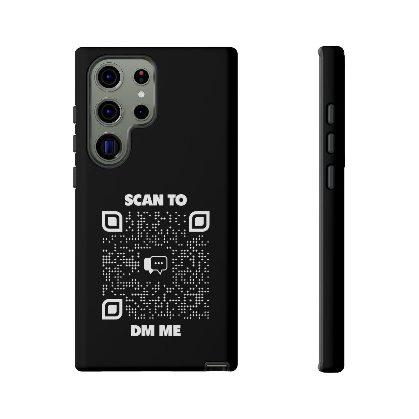 Dating – Tough Case – Black – Scan to DM Me - QR NATION