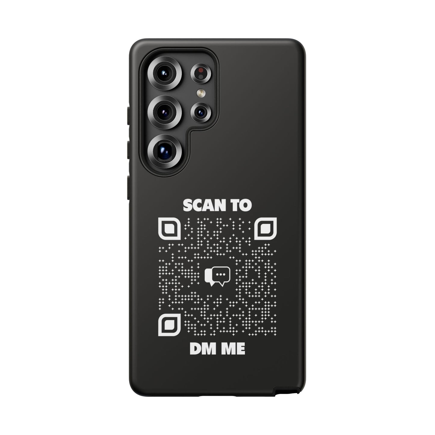 Dating – Tough Case – Black – Scan to DM Me - QR NATION