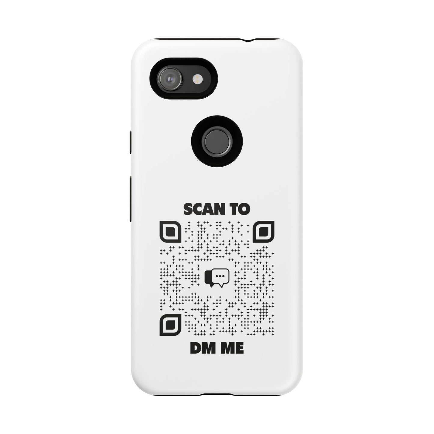 Dating – Tough Case – Black – Scan to DM Me - QR NATION
