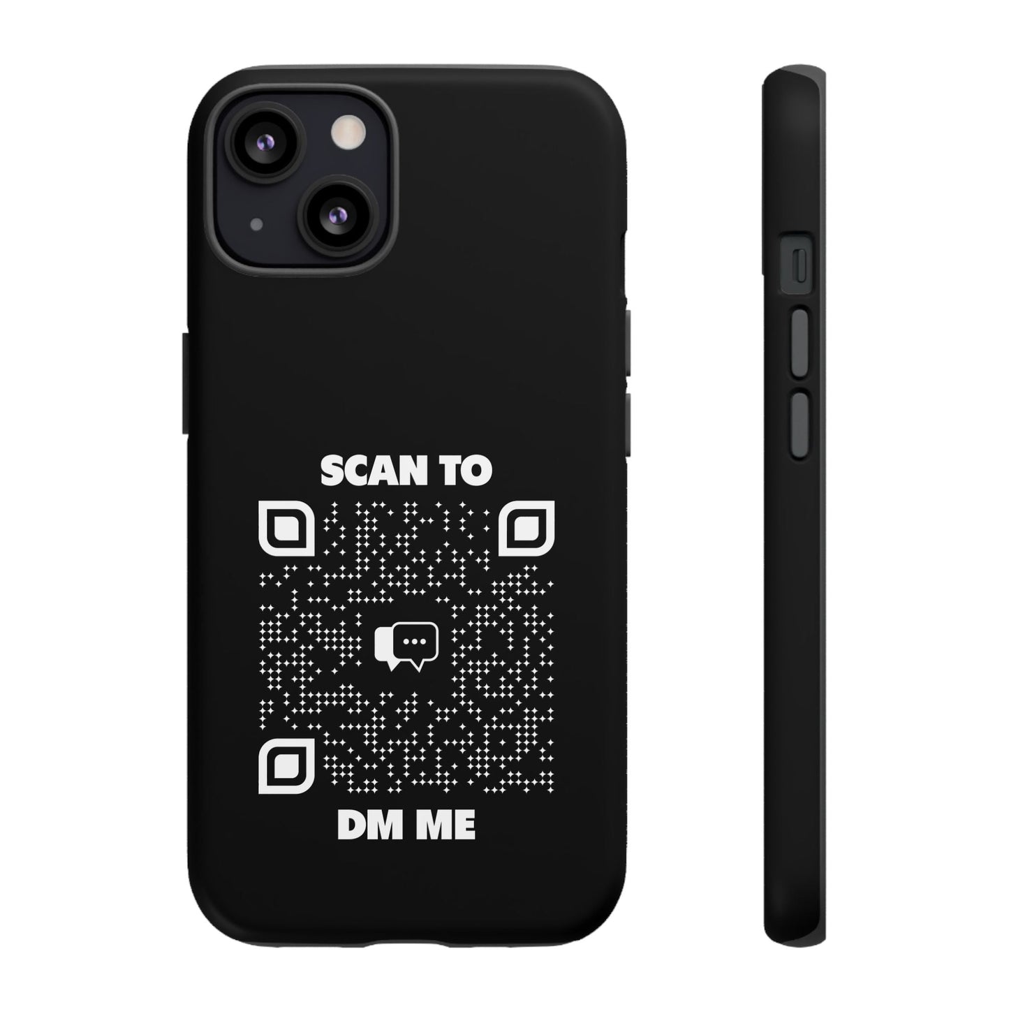 Dating – Tough Case – Black – Scan to DM Me - QR NATION