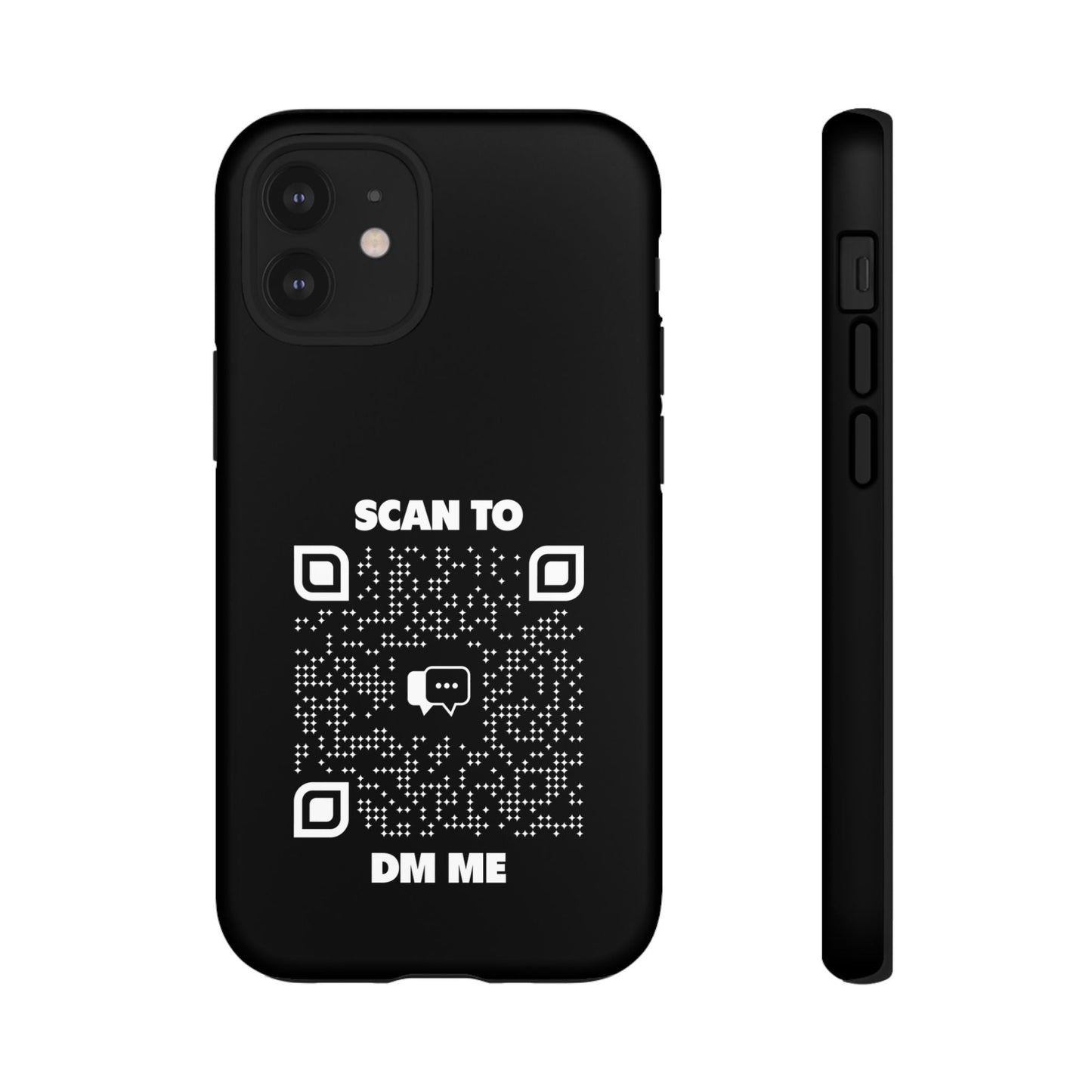 Dating – Tough Case – Black – Scan to DM Me - QR NATION