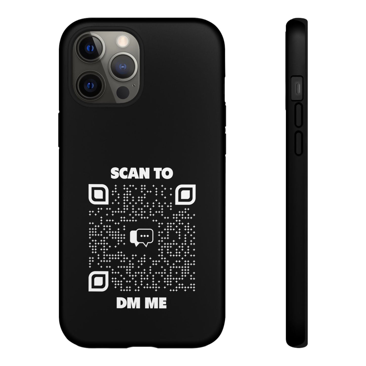 Dating – Tough Case – Black – Scan to DM Me - QR NATION
