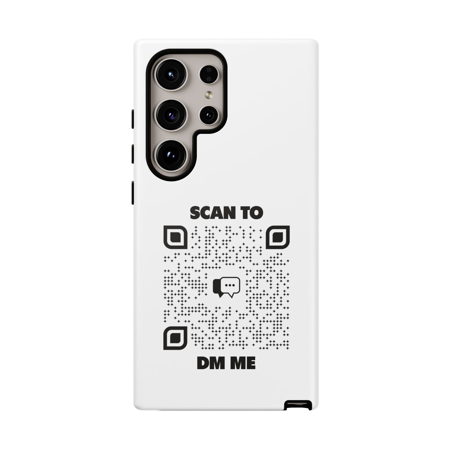 Dating – Tough Case – Black – Scan to DM Me - QR NATION