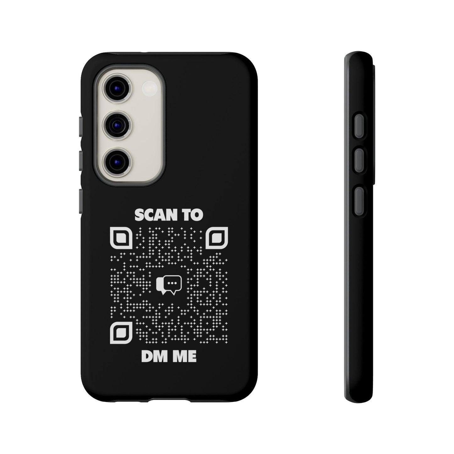 Dating – Tough Case – Black – Scan to DM Me - QR NATION