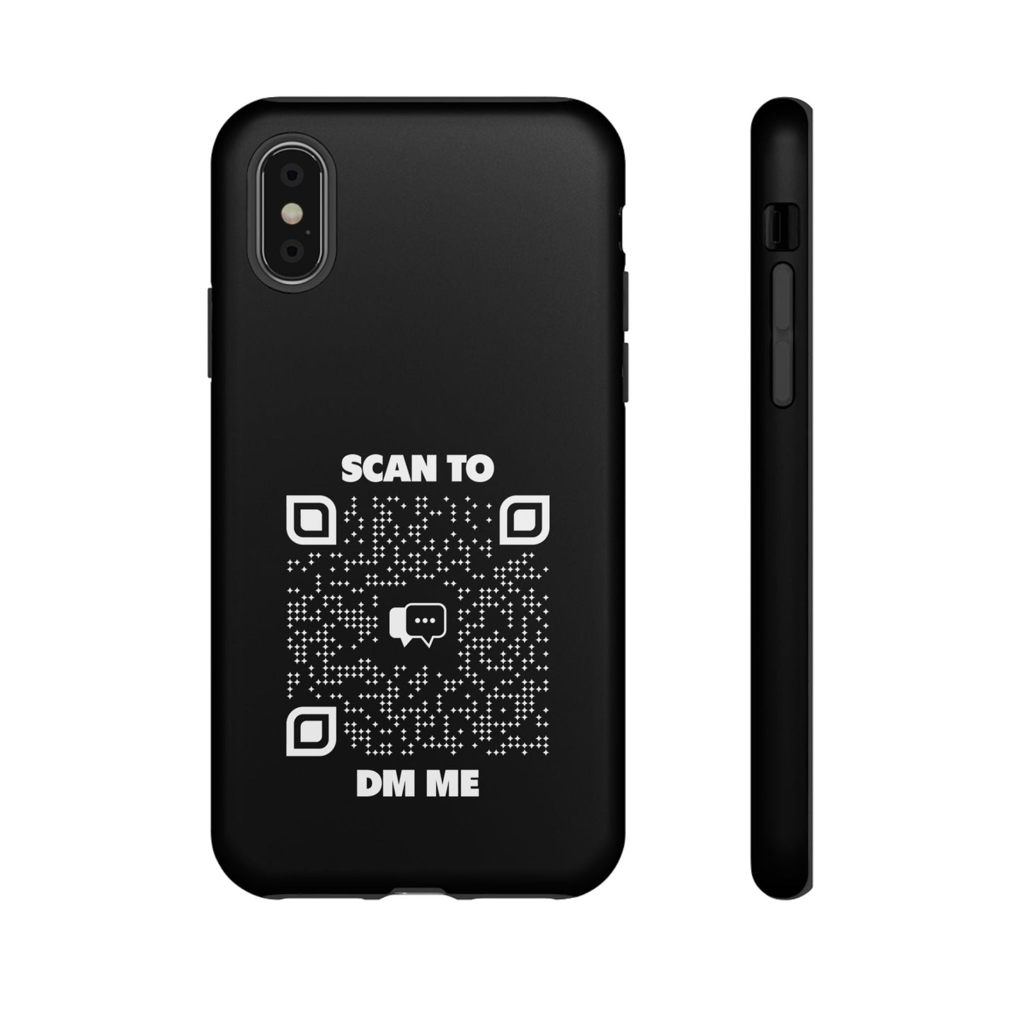 Dating – Tough Case – Black – Scan to DM Me - QR NATION