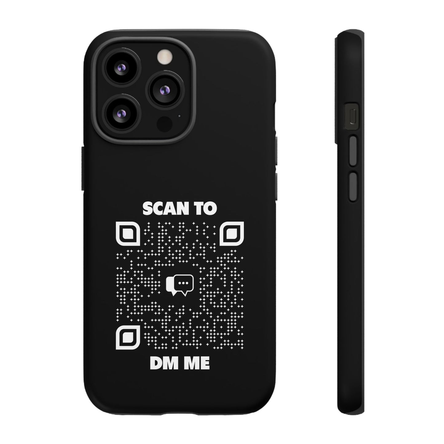 Dating – Tough Case – Black – Scan to DM Me - QR NATION