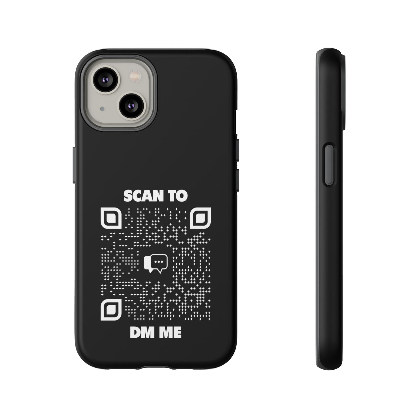 Dating – Tough Case – Black – Scan to DM Me - QR NATION