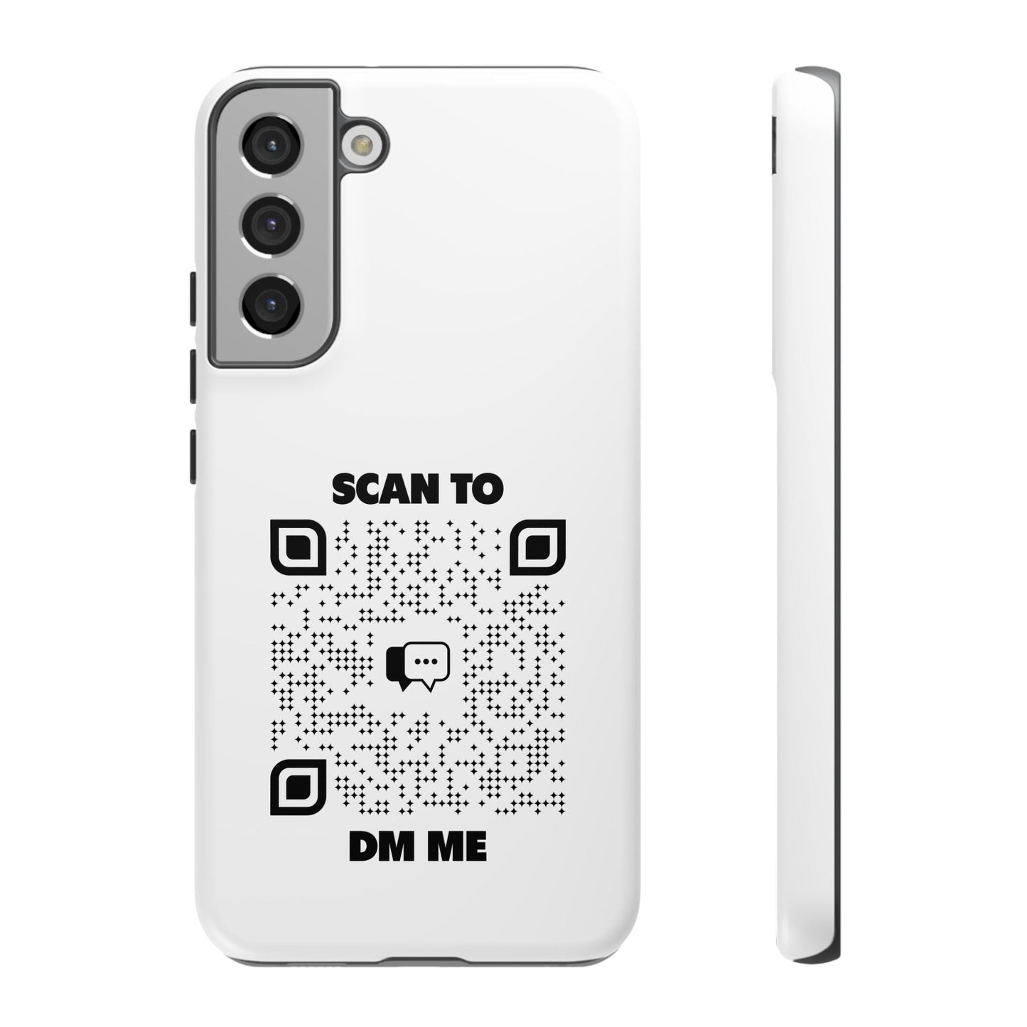 Dating – Tough Case – Black – Scan to DM Me - QR NATION