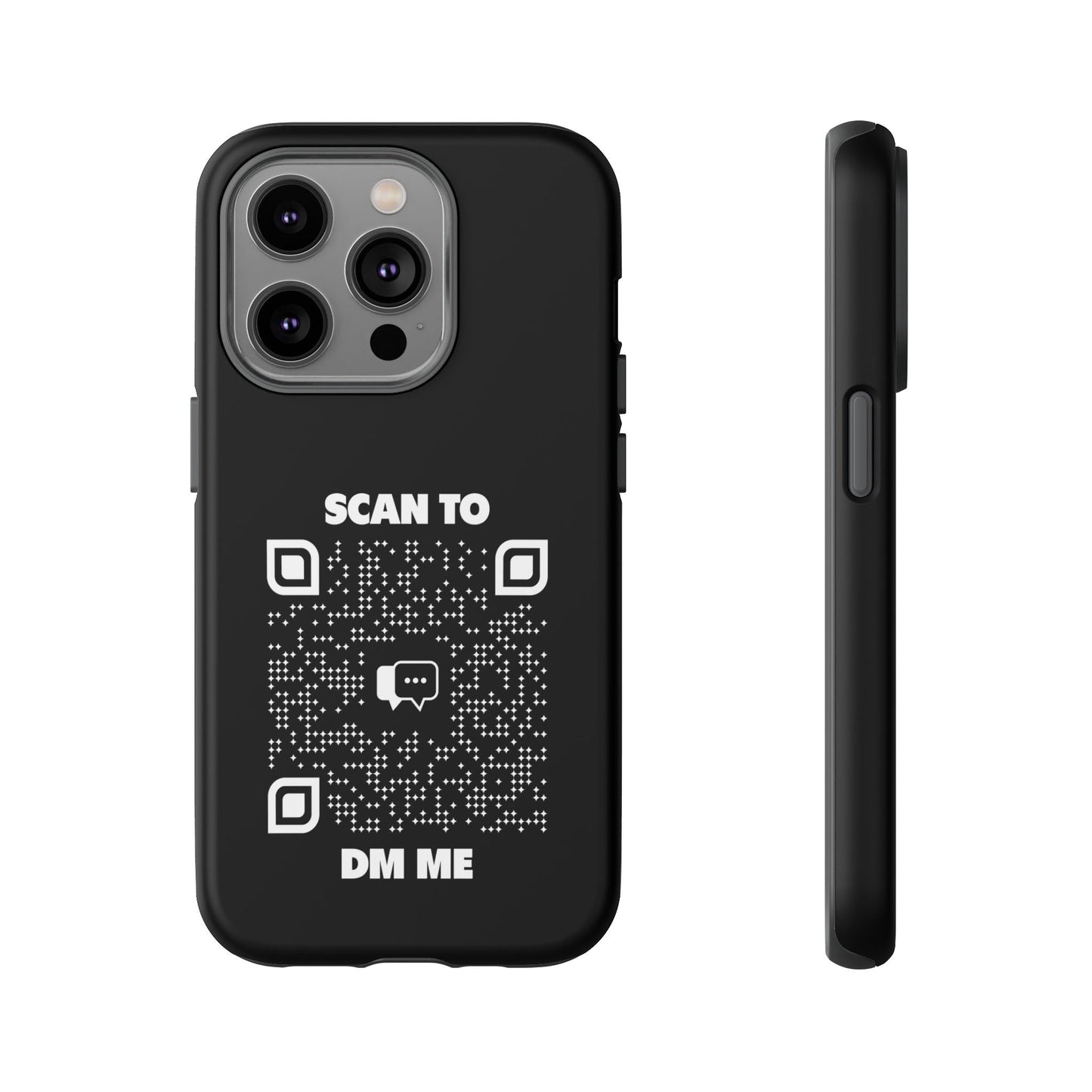 Dating – Tough Case – Black – Scan to DM Me - QR NATION