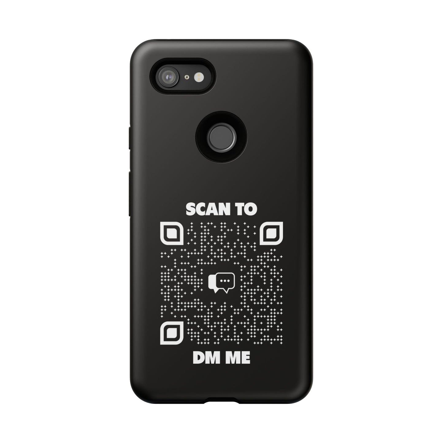 Dating – Tough Case – Black – Scan to DM Me - QR NATION