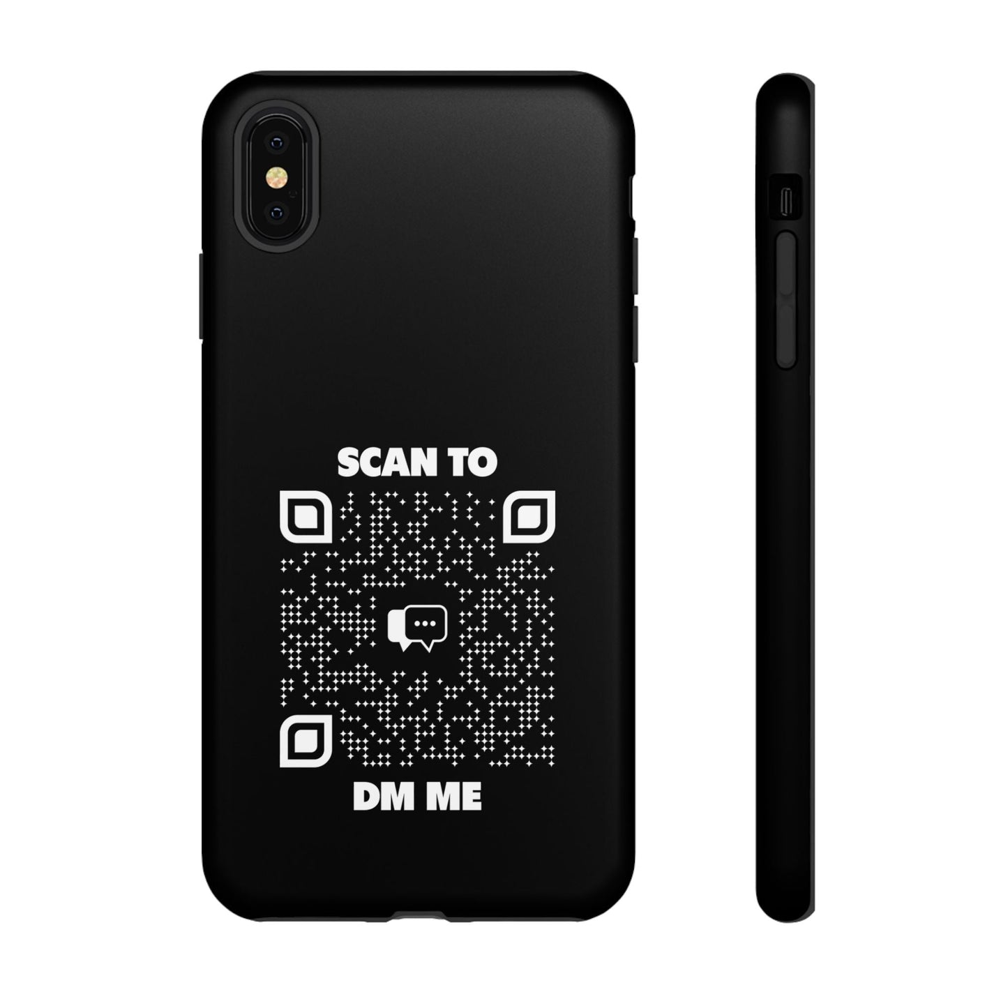 Dating – Tough Case – Black – Scan to DM Me - QR NATION