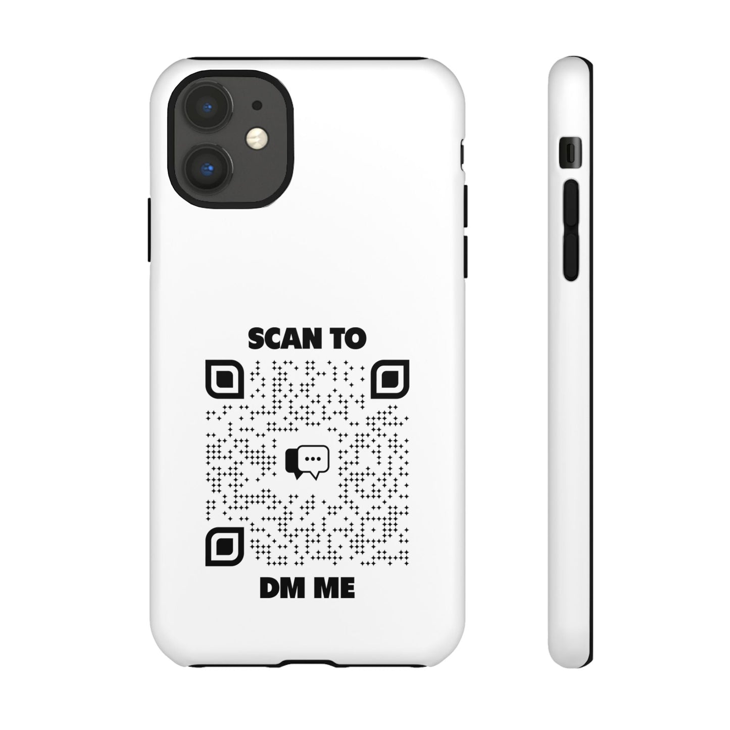Dating – Tough Case – Black – Scan to DM Me - QR NATION